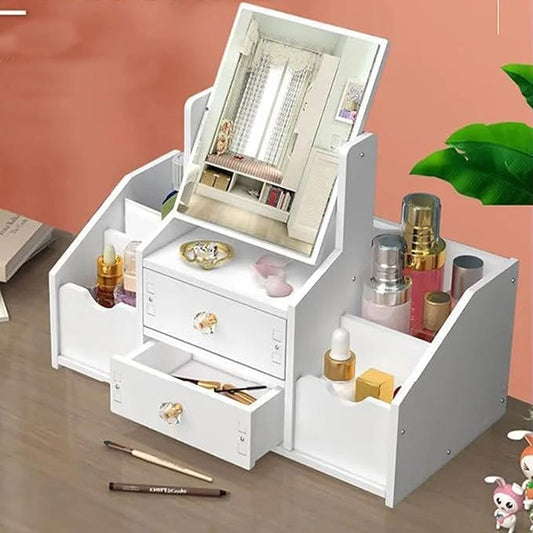 Elegantni Organizator za Šminku sa Ogledalom – Sve na Jednom Mjestu