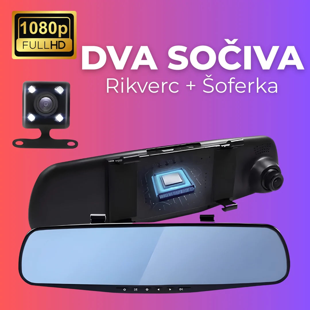 Auto Kamera Retrovizor + Rikverc KAMERA 2u1