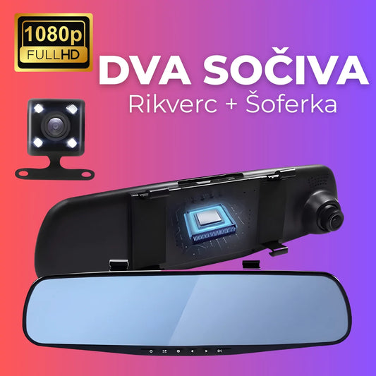 Auto Kamera Retrovizor + Rikverc KAMERA 2u1